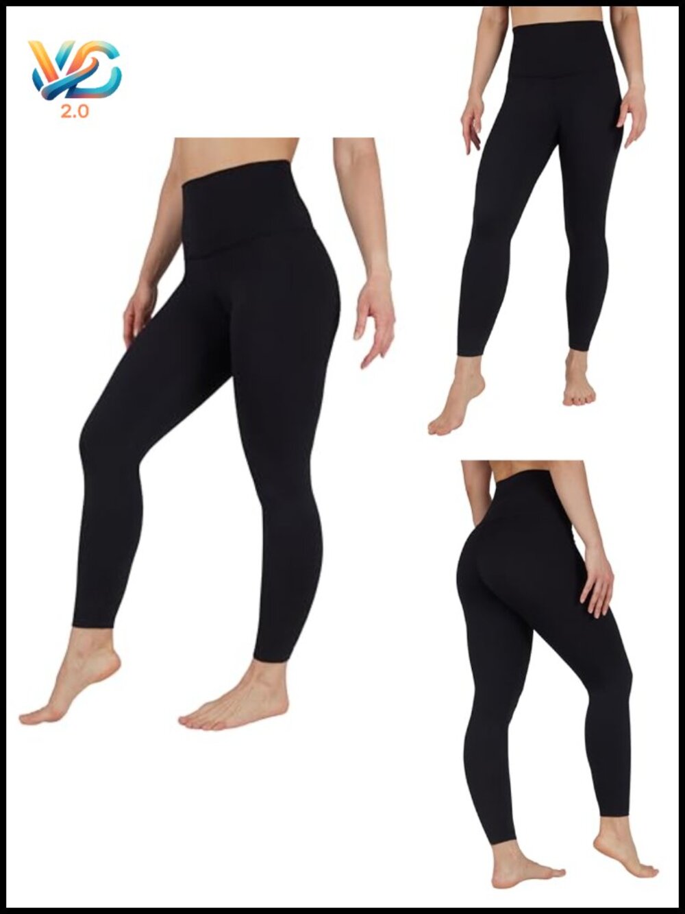 High Waist 7/8 Tummy Control Yoga Leggings Workout Pants